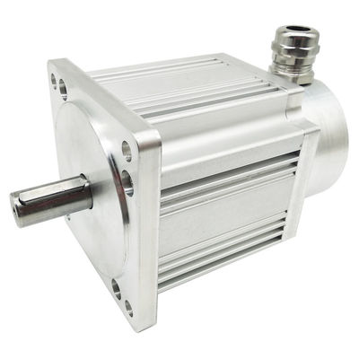 CNC بدون جاروبک DC موتور CNC 80BL100-640 335W 2.4 PEAK TORQUE 1.6Kg رنگ نقره ای