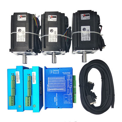 3 محور Cnc Kit nema 34 12 نانومتر گشتاور استپ موتور بالا راننده حلقه بسته